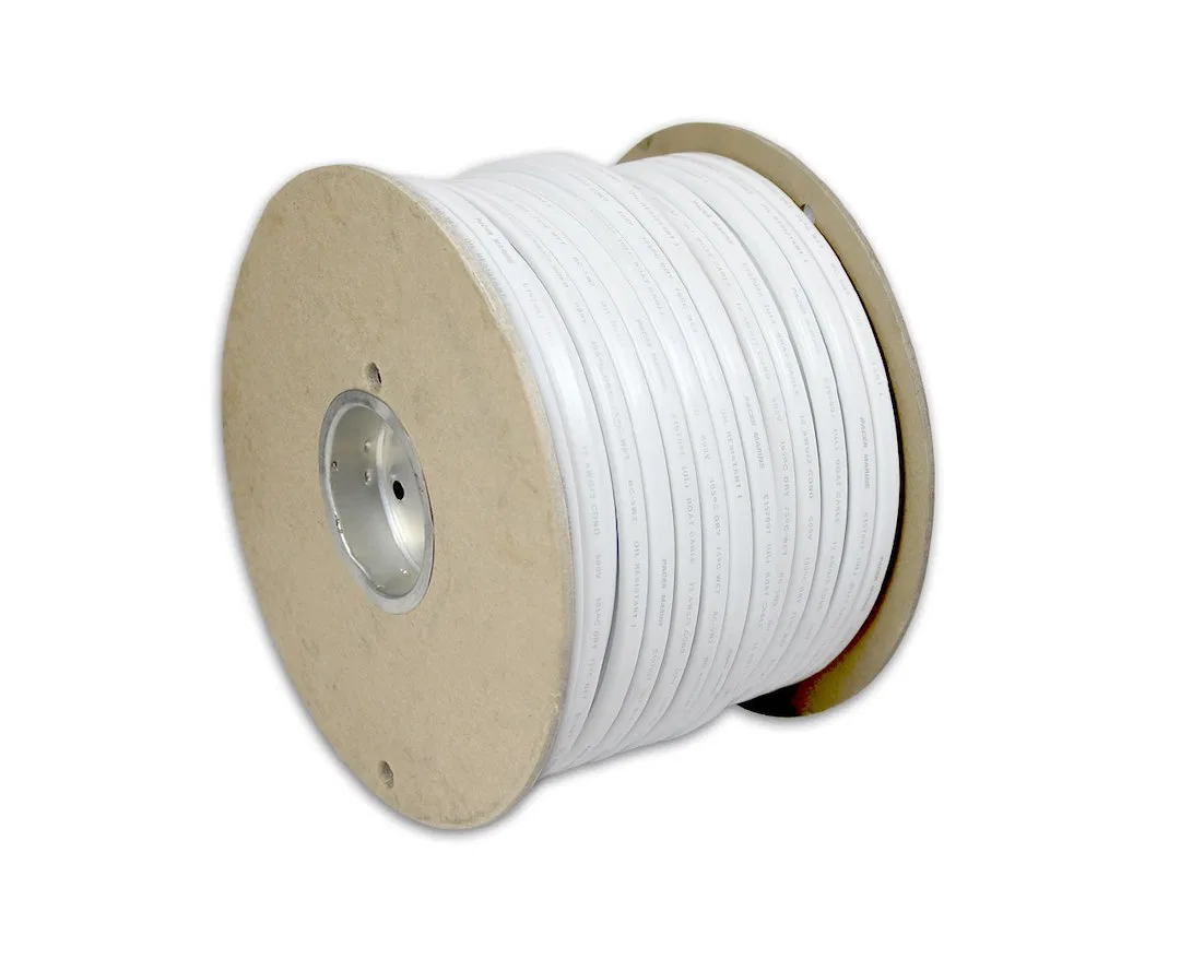 W16/2DC-250 – PACER Duplex Wire, Stranded Conductor 16/2 AWG Flat Encasement 600 Volts 250 Foot Roll Red/ Black Tinne...
